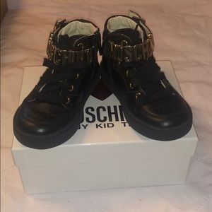 Moschino leather sneakers kids